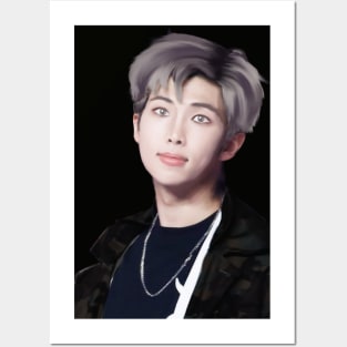 BTS RM Digital Portrait T-Shirt Posters and Art